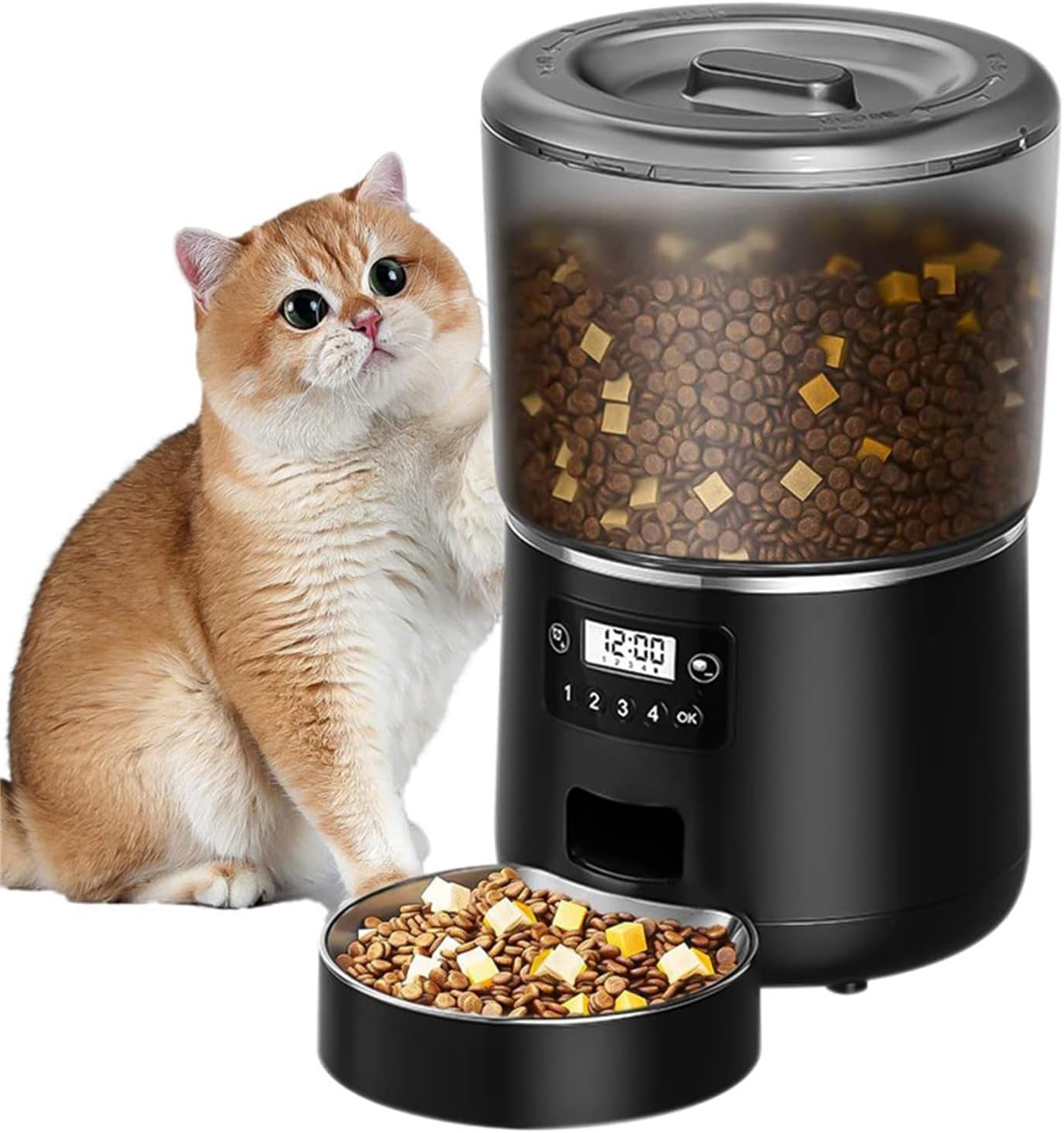 Automatic Cat Feeder, Automatic Pet Feeder with Wifi